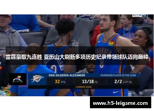 雷霆豪取九连胜 亚历山大刷新多项历史纪录带领球队迈向巅峰 雷霆豪取九连胜 亚历山大刷新多项历史纪录带领球队迈向巅峰